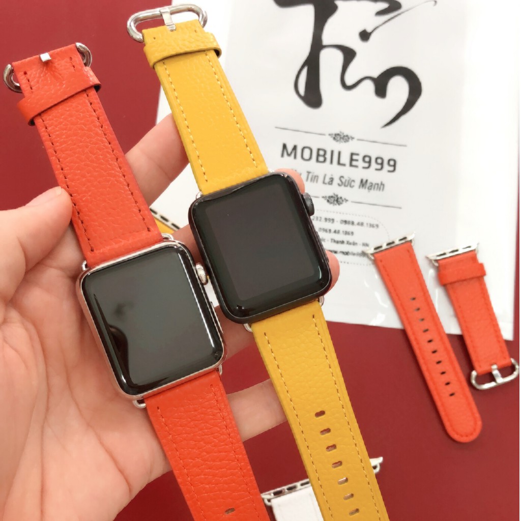 Dây Apple Watch - Dây da đủ màu dành cho Series 1/2/3/4/5 - Size 38/42/40/44mm MOBILE999