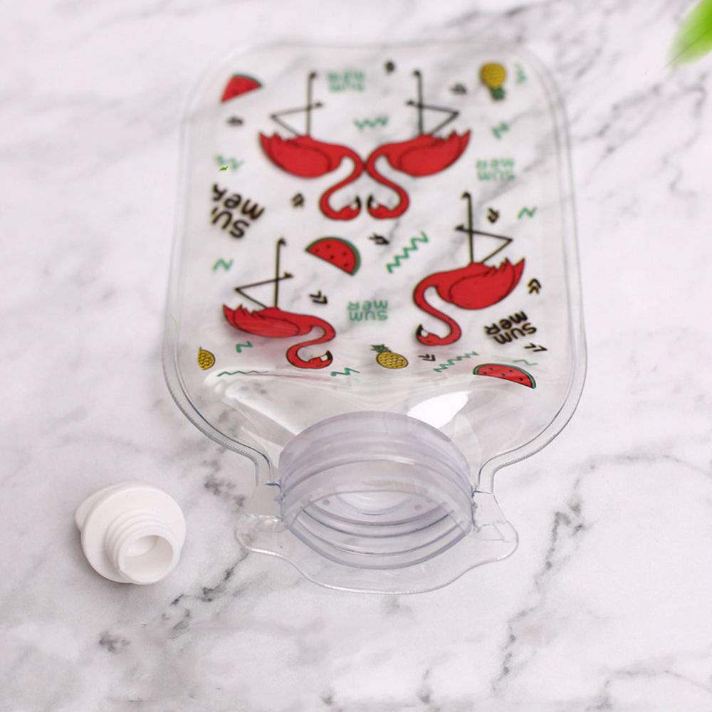 Bình đựng nước nóng chườm nóng giữ ấm màu trong suốt làm từ pvc có thể tái sử dụng