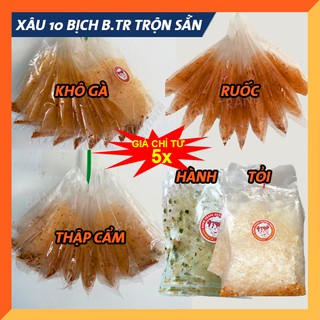 Bánh tráng xâu trộn sẵn các loại (Khô gà, thập cẩm, ruốc, hành, tỏi)
