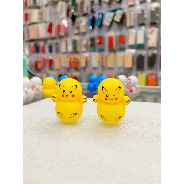 Lật đật mini DOREMON - PIKACHU -NGƯỜI TUYẾT đồ chơi dễ thương và ý nghĩa trưng bày ô tô,bàn làm việc,bàn học,giáo dục bé