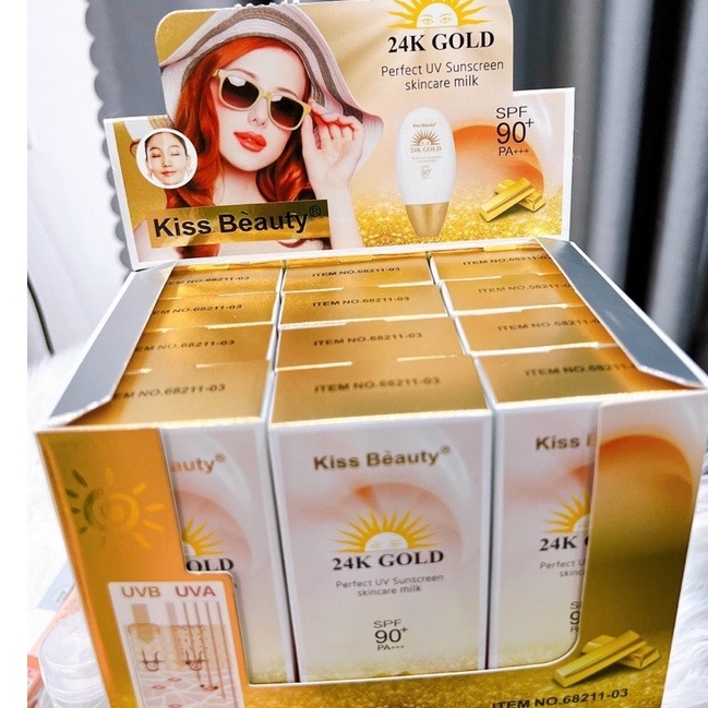 Kem nền chống nắng Gold 24k Spf 90+