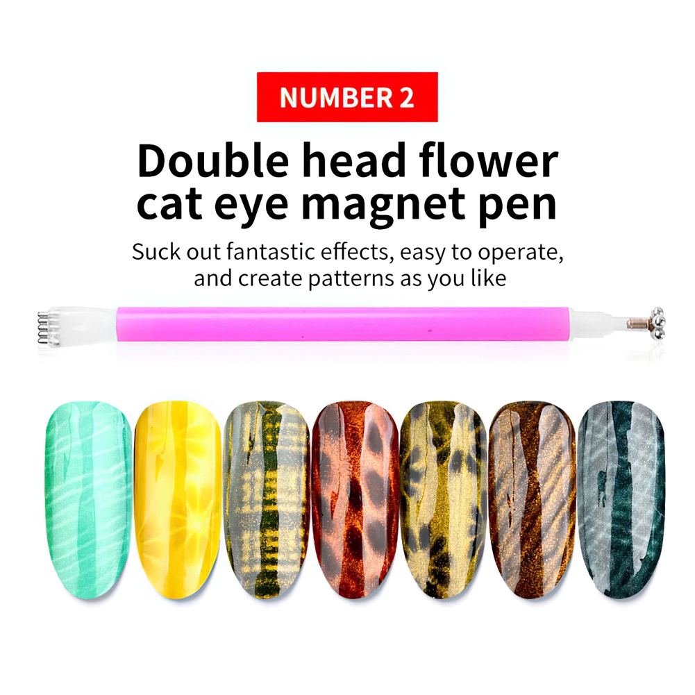 1 Thanh Nam Châm Tạo Hiệu Ứng Mắt Mèo 3D Trang Trí Móng Tay UV Gel