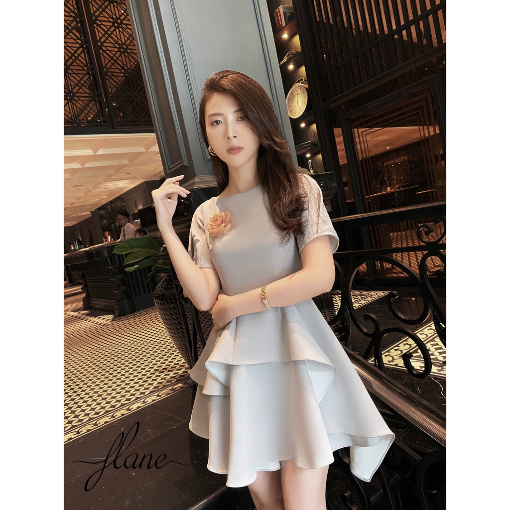 VÁY GHi [FREESHIP] thiết kế Flane hàng thời trang cao cấp