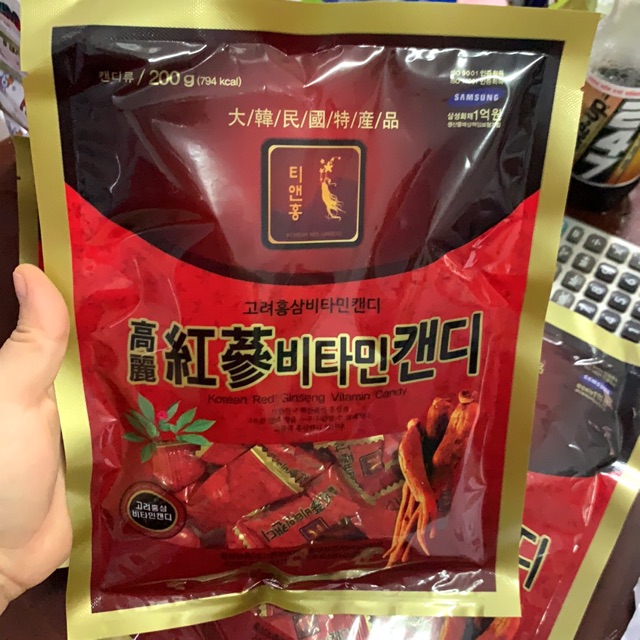 Kẹo Sâm Hàn Quốc Gói 200G