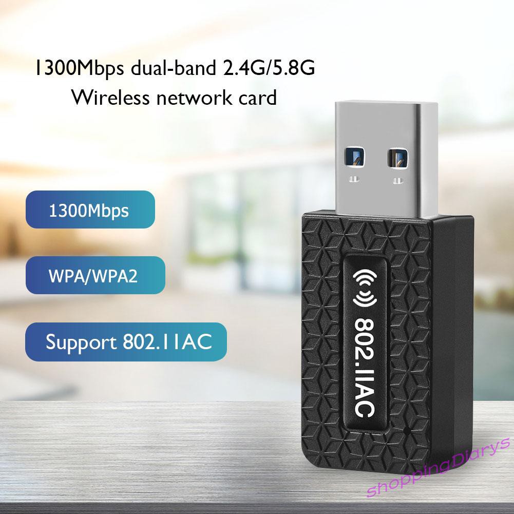 Usb 3.0 Wifi Dongle 1300mbps 2.4 + 5ghz | BigBuy360 - bigbuy360.vn