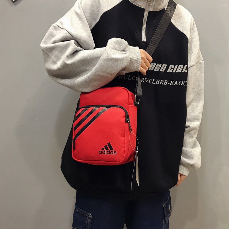 Túi Đeo Chéo Chống Thấm Nước Họa Tiết Adidas Đơn Giản Thời Trang Cho Nam