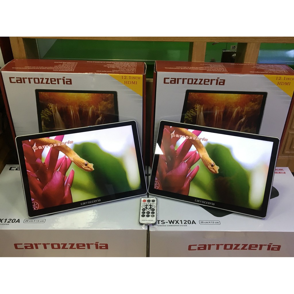 Màn hình kẹp gối 12 inch Carrozzeria - hình ảnh 4K