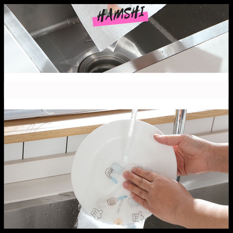 Giấy lau bếp cuộn đa năng giặt được 40 tờ Hamshi Shop KGLB01