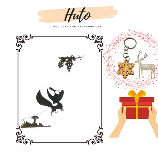 [COMBO ĐẶC BIỆT] Rối và kịch bản 4 truyện song ngữ, đề tài giáo dục + 2 kích thước rối tuỳ chọn