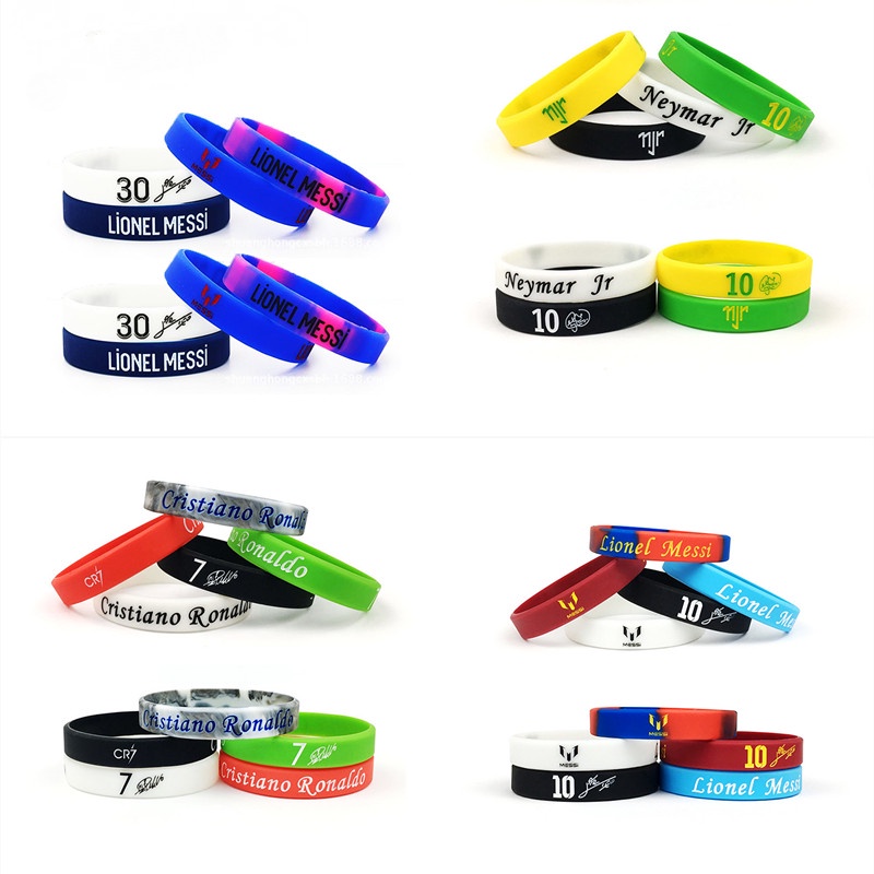 1 Vòng Đeo Tay Silicone In Logo Câu Lạc Bộ Bóng Đá Barcelona