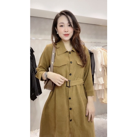 Váy xuông nắp túi kèm đai (có sz 90kg) | BigBuy360 - bigbuy360.vn