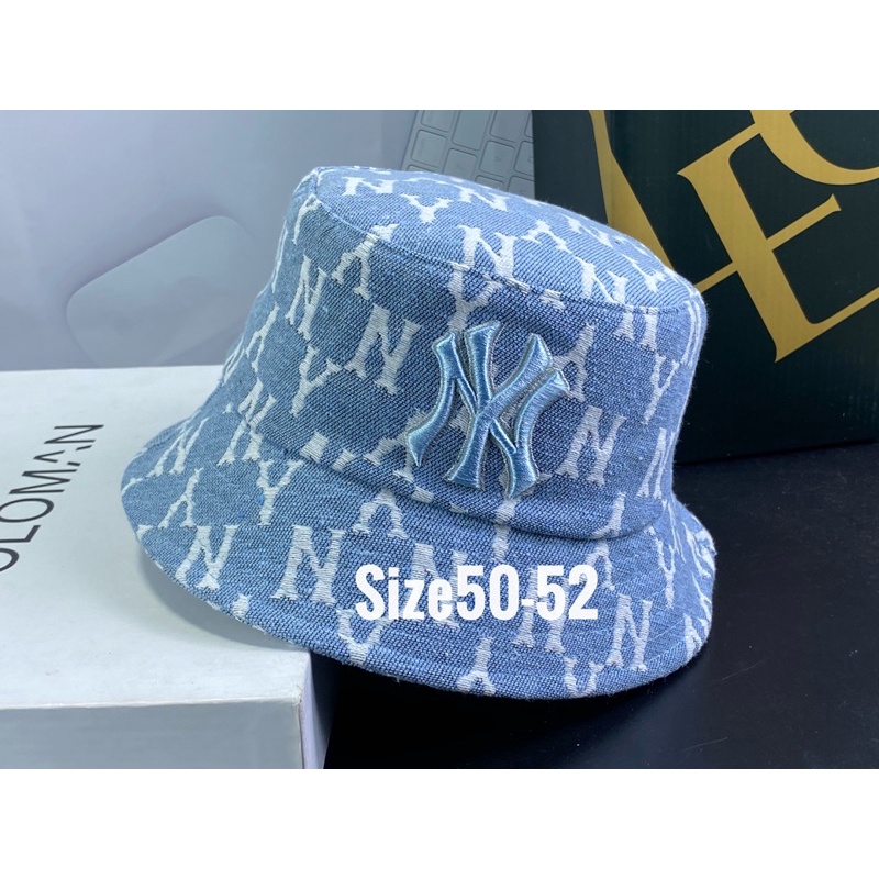 Nón bucket em bé size 50-52 - mũ vành vải bố dệt 3d thêu N.Y 3tuôi đến 5tuổi