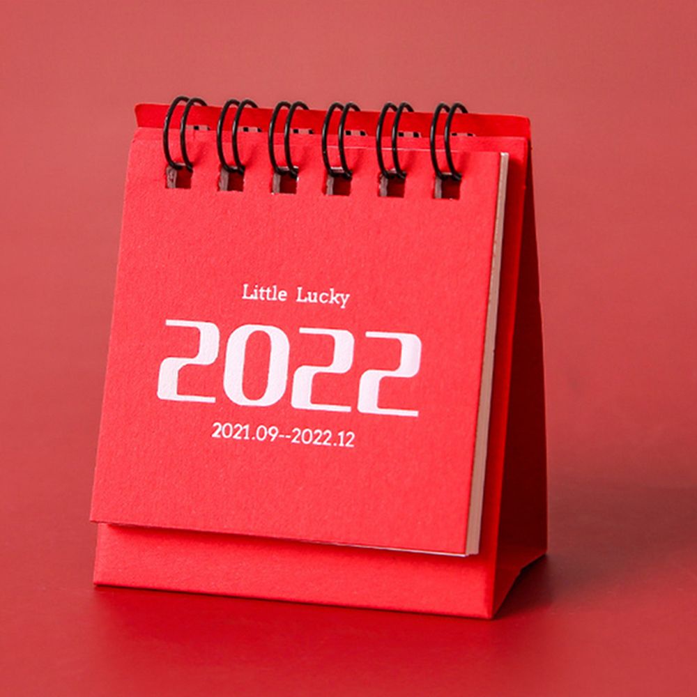 Lịch để bàn dạng lật 2021-2022 mini không in dấu vân tay tiện lợi nhiều màu sắc