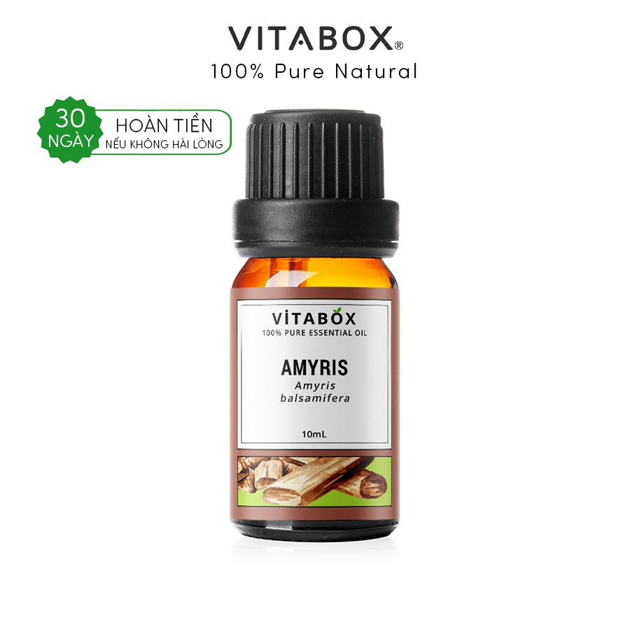 Tinh Dầu gỗ Amyris VITABOX 100% thiên nhiên nguyên chất – pure essential oil