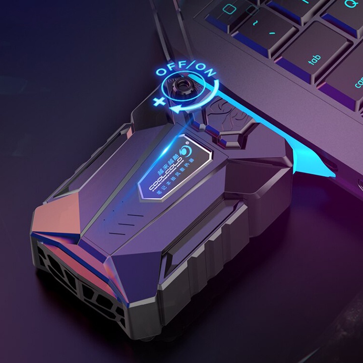 Quạt hút gió tản nhiệt laptop CoolCold Ice Troll sò lạnh tản nhiệt laptop làm mát máy tính siêu nhanh cho laptop