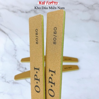 Lốc 10 Dũa Móng Tay OPI Da Bò Dũa Phá Bột Độ Nhám 80/80