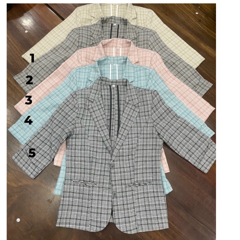 Vest công sở caro LINH CHI hàng cao cấp form ôm đẹp vải bố mỏng nhẹ
