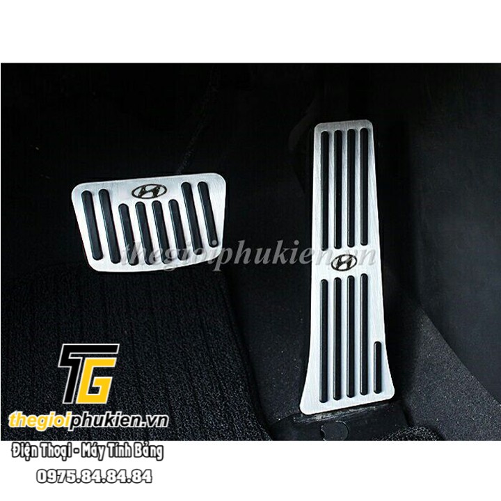 Bộ ốp bọc chân ga, chân phanh cho xe Hyundai Tucson 2016-2021 , Hyundai SantaFe 2013-2021