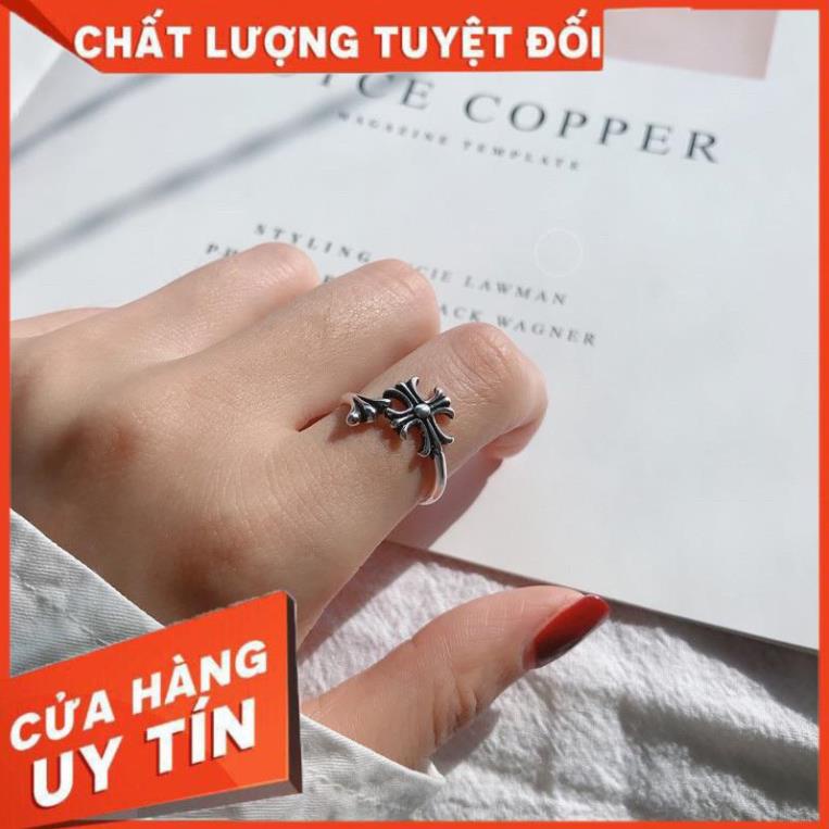 Nhẫn Chrome Heart thép không rỉ free size - Chrome Heart Store
