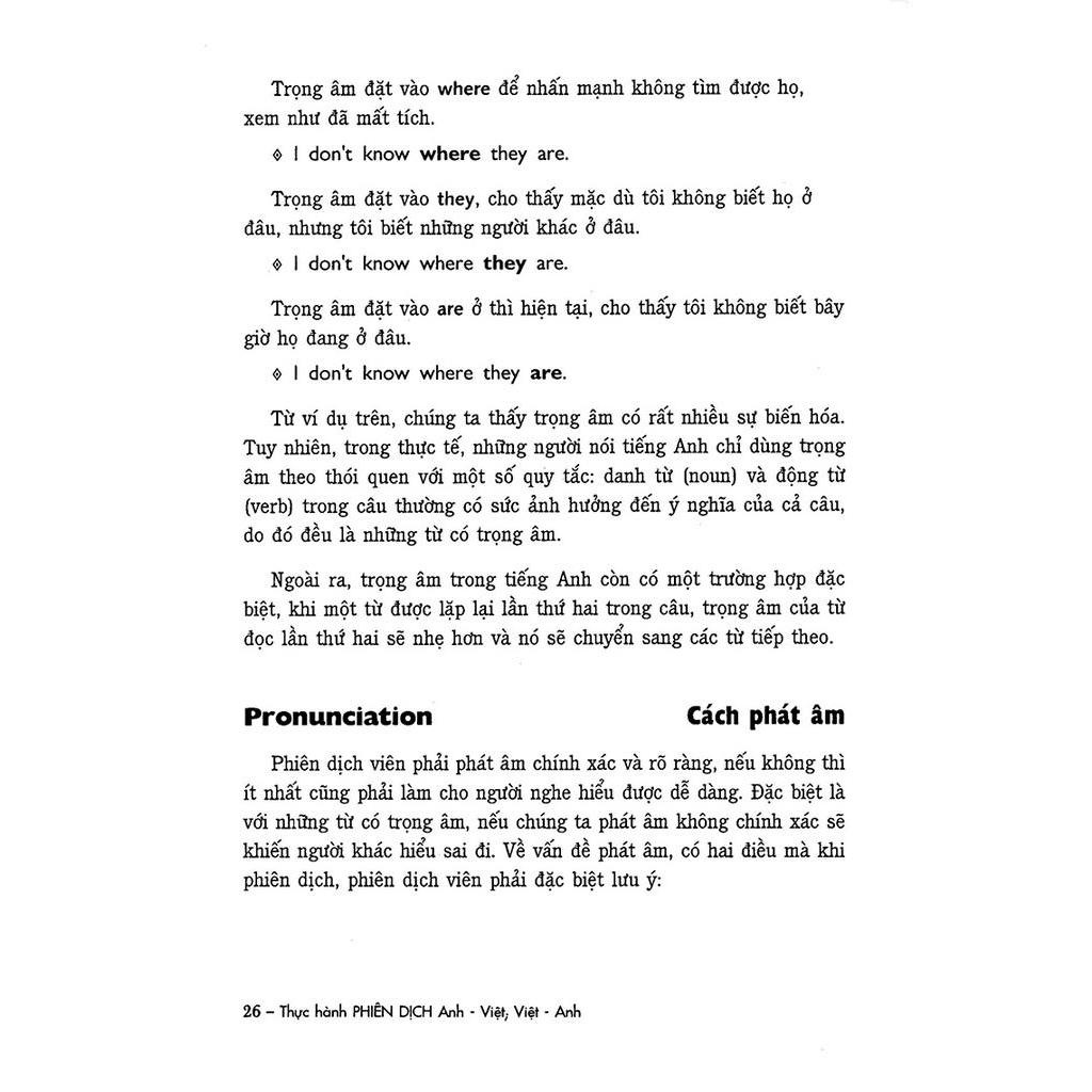 Sách Thực Hành Phiên Dịch Anh Việt - Việt Anh