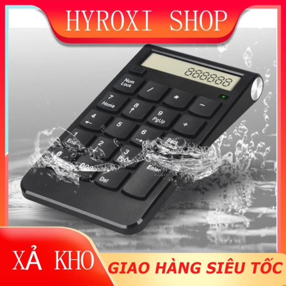 Bàn phím số rời không dây kiêm máy tính 2 chức năng cho máy tính, Laptop có thể sạc lại mã NMD535 HYROXISHOP