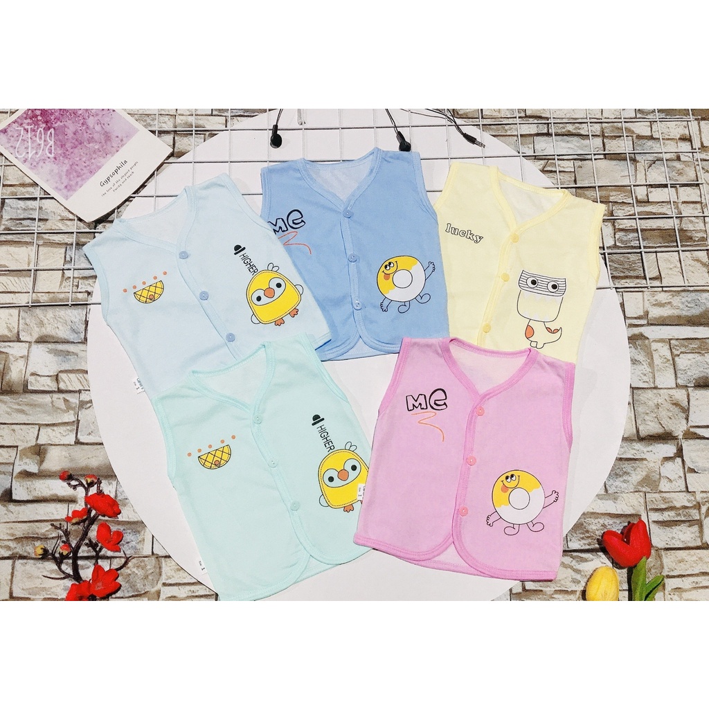 Áo Gile cotton 2 lớp hè thu cho bé