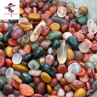 100gr Đá Mã Não Tự Nhiên - Đá Thanh Tẩy - Trang Trí Thả Bể Cá, Rải Chậu Cây Cảnh