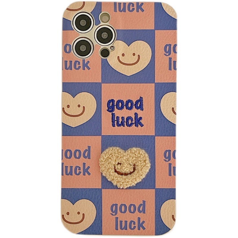 Ốp Điện Thoại Thêu Hình Trái Tim Cho iphone13 / 2pro / max 11 xr / xs 8plus