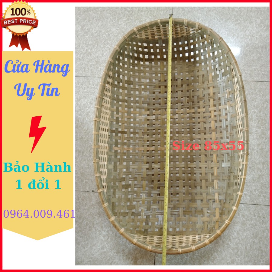 Nôi Tre Đặt Nằm Võng Size 85x55 Kèm Bọc Lót Nệm Nôi