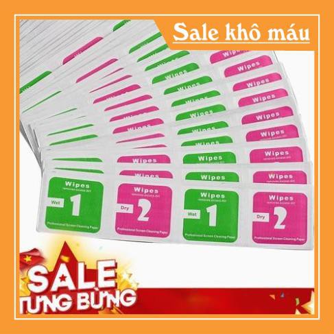 [Giá Sập Sàn] Combo 2 Miếng Lau Kính 1 Lau Ướt 2 Lau Khô , Lau Sạch Bụi Bẩn Trên Điện Thoại