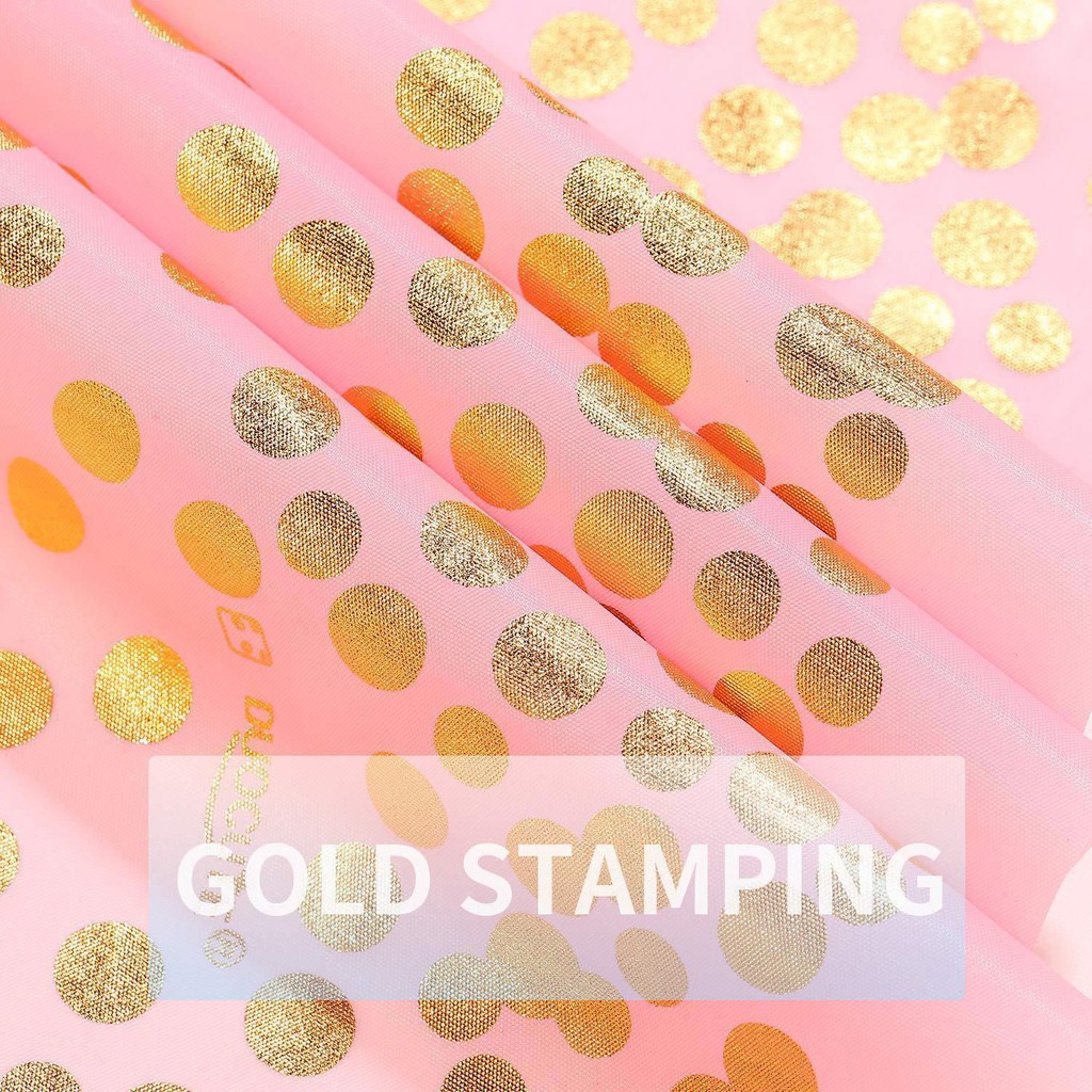 Khăn Trải Bàn Dùng Một Lần Họa Tiết Chấm Bi Hình Vuông 137*274 cm