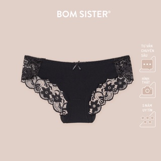 Quần lót thun phối ren màu trơn BOM SISTER Q2511