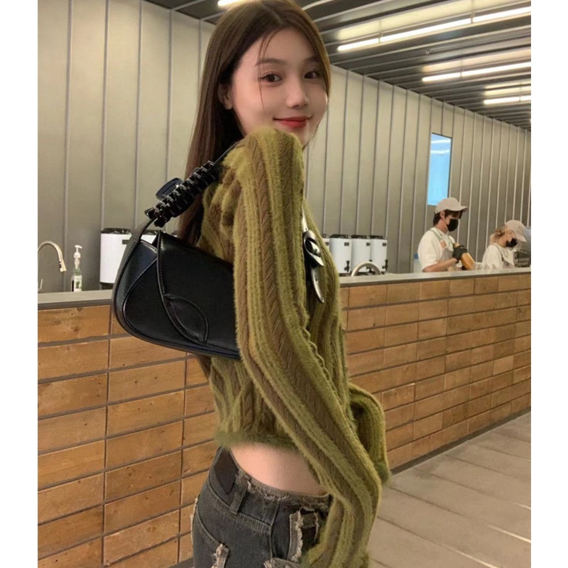 Áo Khoác Cardigan Cổ V Thời Trang Cho Nữ