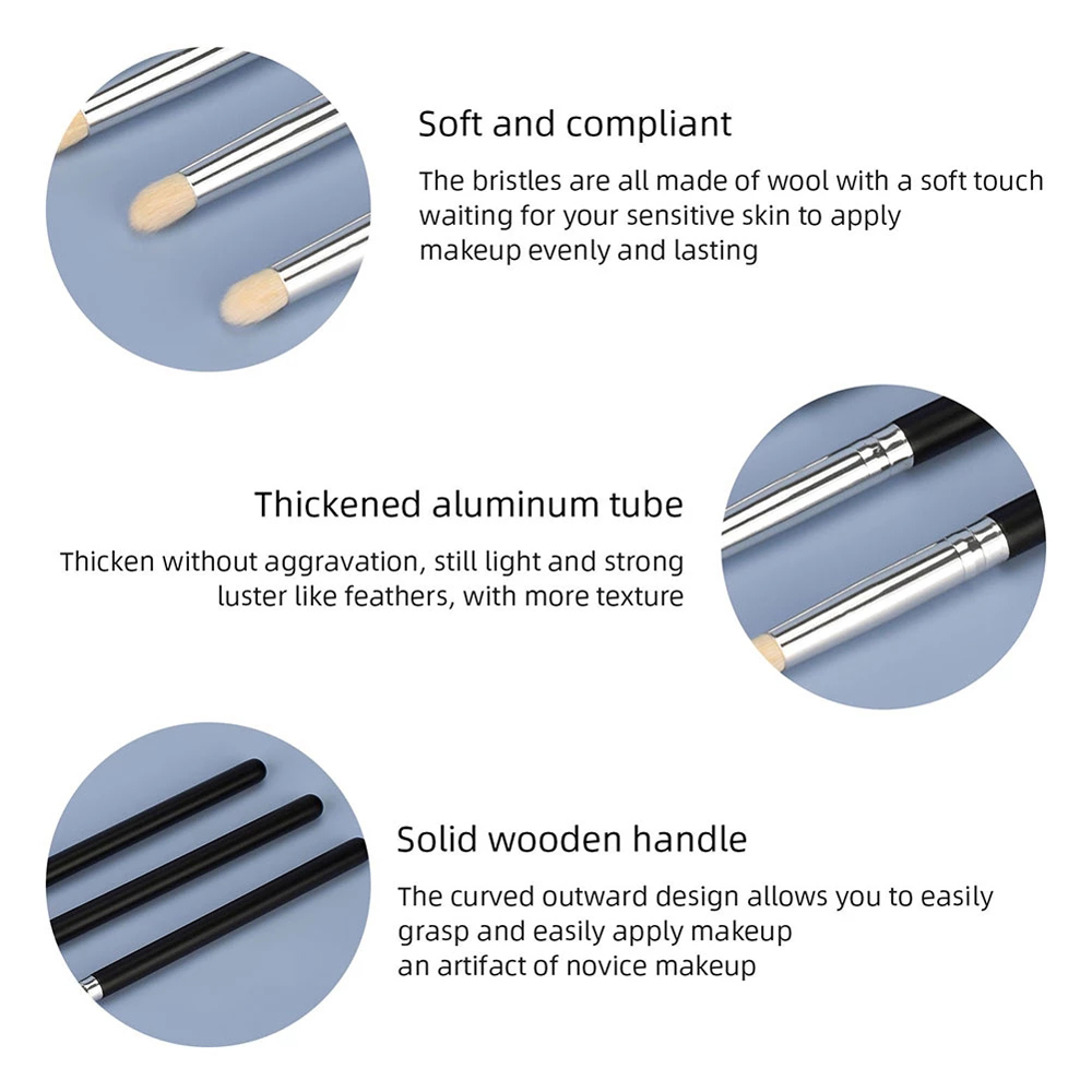 [Hàng mới về] 3 Cọ trang điểm đánh phấn mắt tiện dụng cho nữ