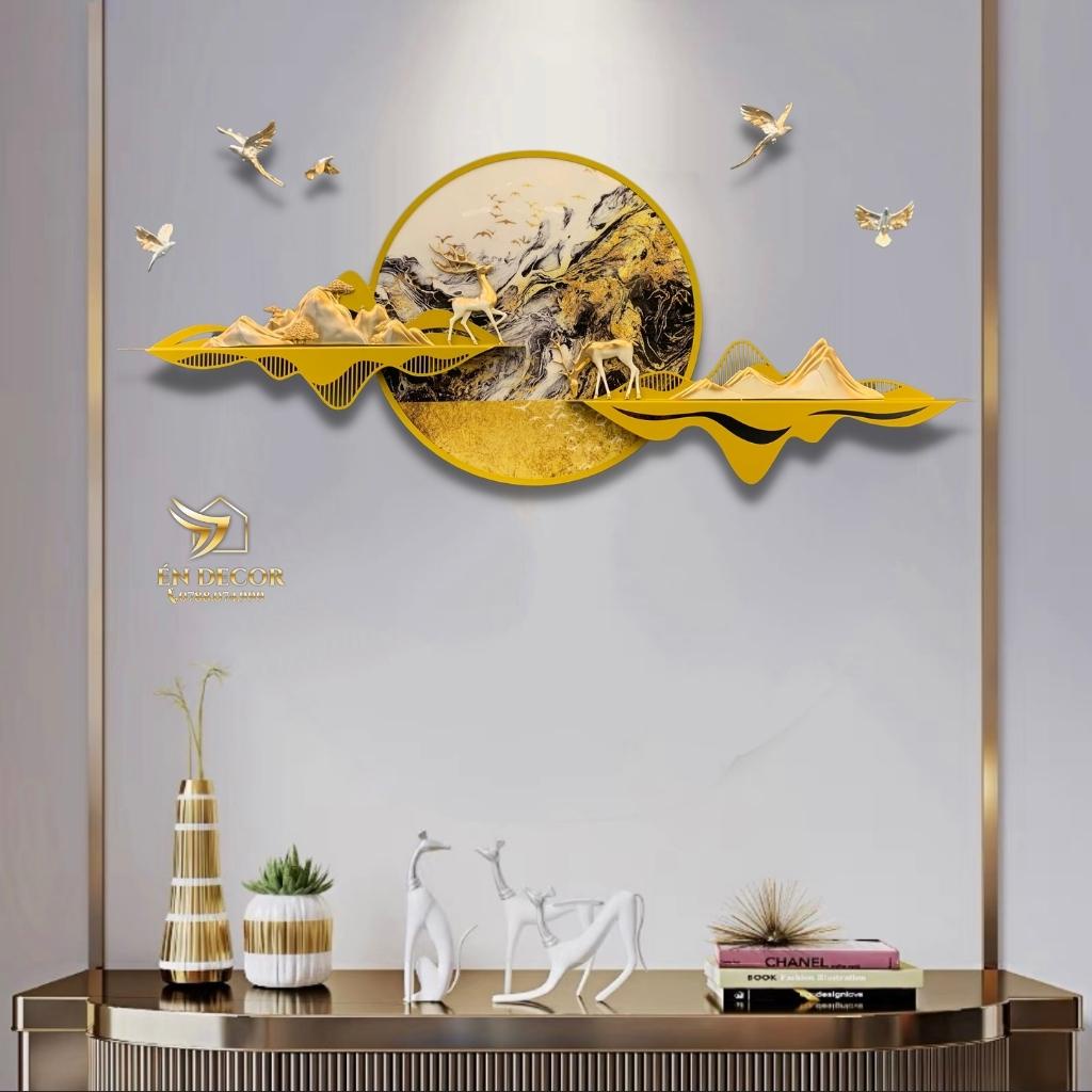 Tranh Phong Cảnh Treo Tường Cao Cấp TD06, Tranh Sắt, Tranh Treo Tường Én Decor
