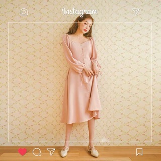 [Hàng oder] Váy hồng pastel