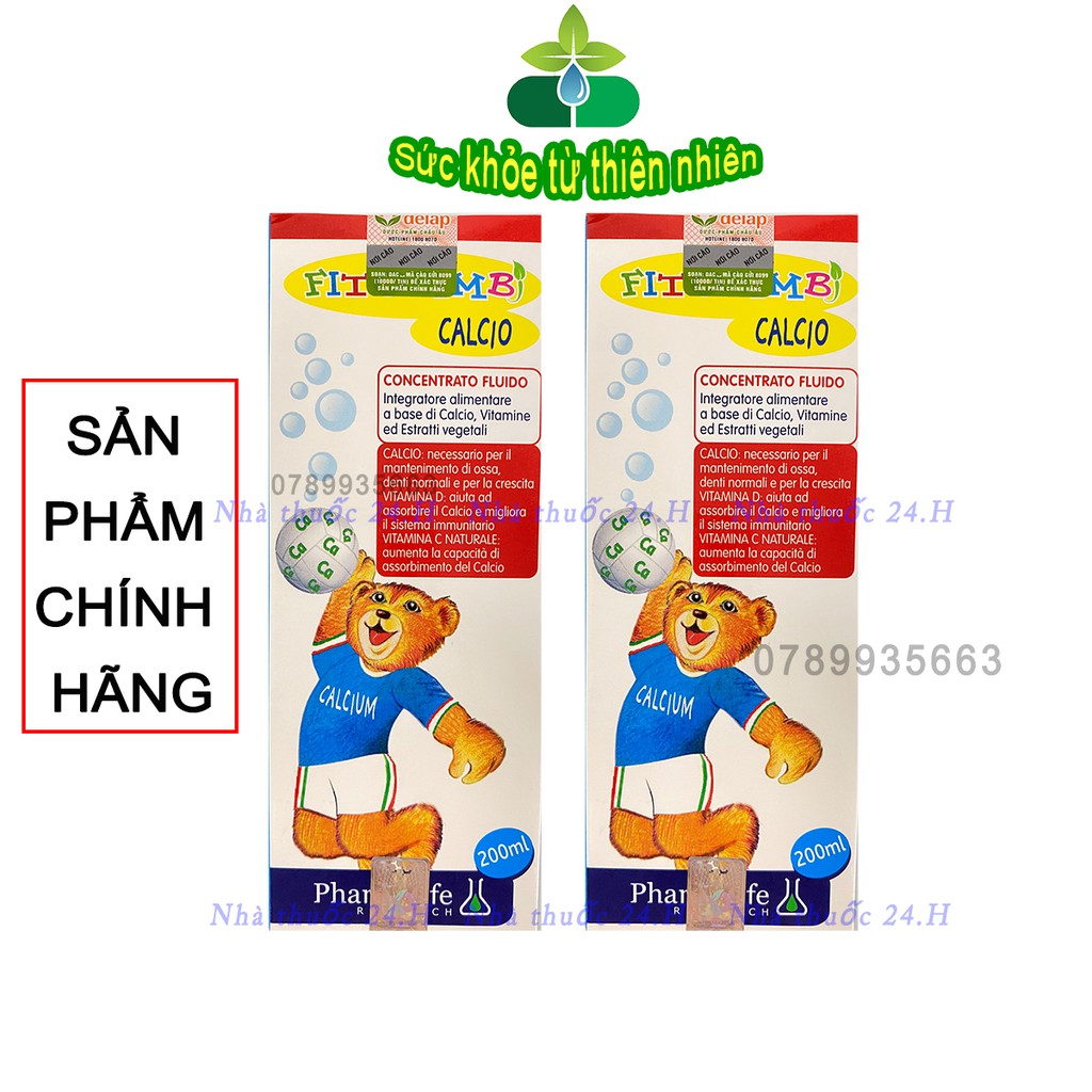 Fitobimbi Calcio.Bổ Sung Canxi,Vitamin D Giúp Bé Hấp Thụ Phát Triển Chiều Cao