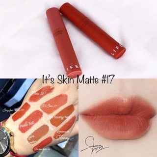 Son Kem It’s Skin Lip Crush Matte Màu Cam Cháy Số 17 - HQ