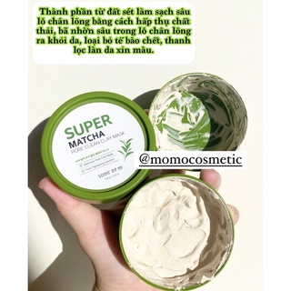 Mặt nạ đất sét trà xanh Super Matcha Some By Mi