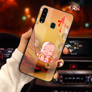ốp sam sung A20S Mặt kính cường lực