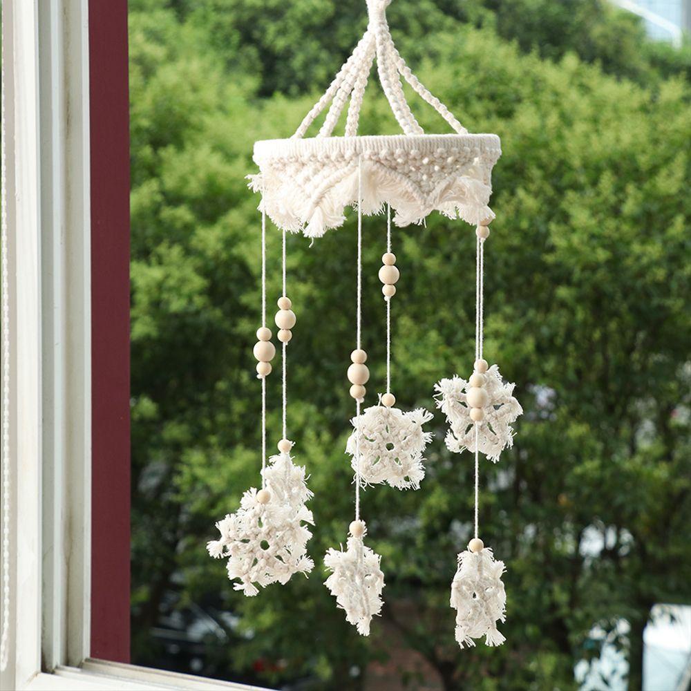 Chuông Gió Treo Tường Trang Trí Giáng Sinh|Lưới Bắt Giấc Mơ Bện Thủ Công