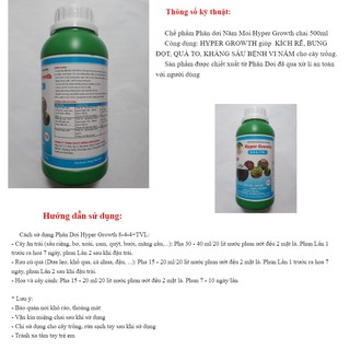 Phân dơi dạng nước Hyper Growth 180ml Kích rễ - Bung đọt - Lớn trái