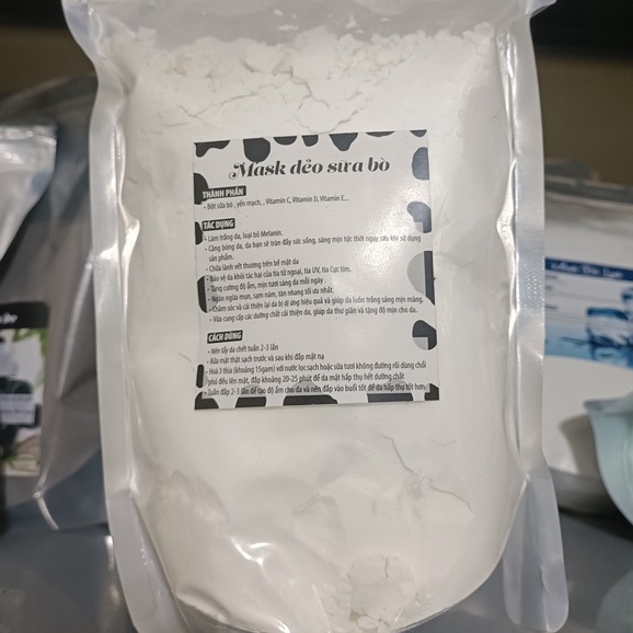 Mặt nạ dẻo sữa bò chăm sóc da
