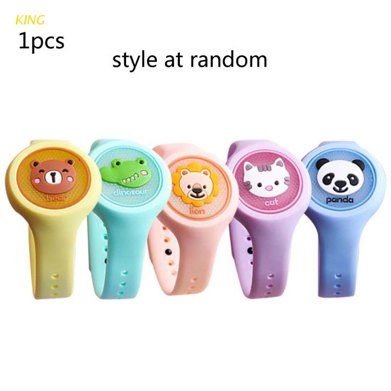 Vòng đeo tay chống muỗi dạ quang họa tiết hoạt hình dễ thương cho bé