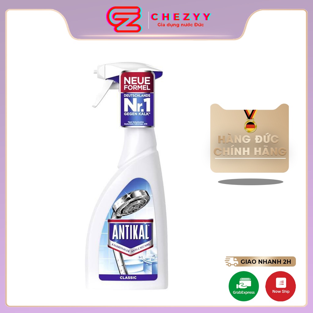 Chai xịt vệ sinh và chống ăn mòn inox ANTIKAL [Hàng Đức chính hãng]