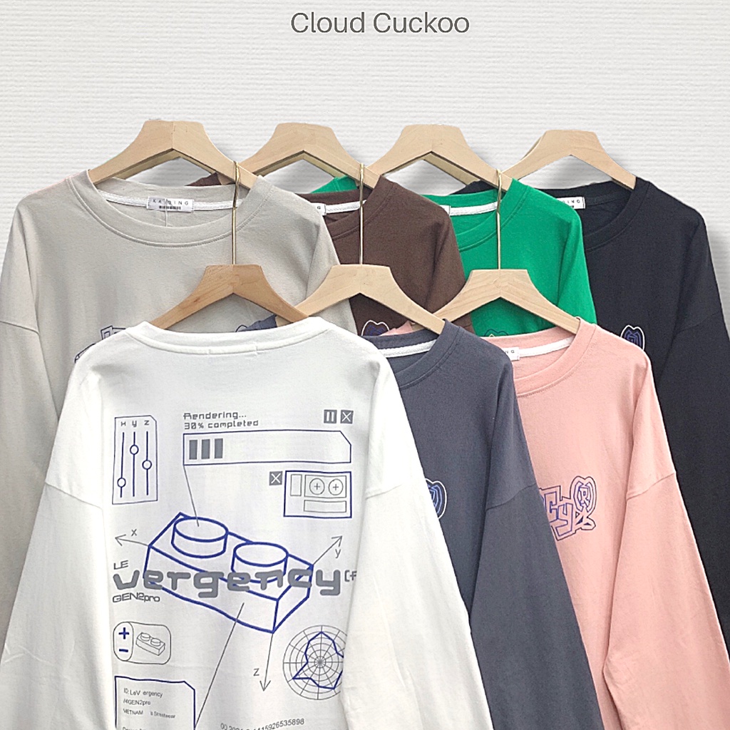 Áo Dài Tay Chất Cotton Mùa Thu In Hình Phong Cách Space Vũ Trụ - Mã Số: KD0175