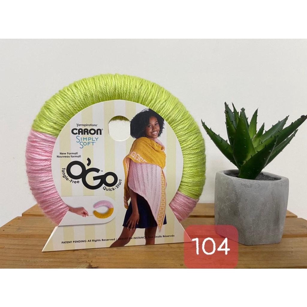 Cuộn len loang Caron O'GO Simply Softy - Nhập khẩu từ hãng Caron - 100% Premium Acrylic - 141gram dài 228m