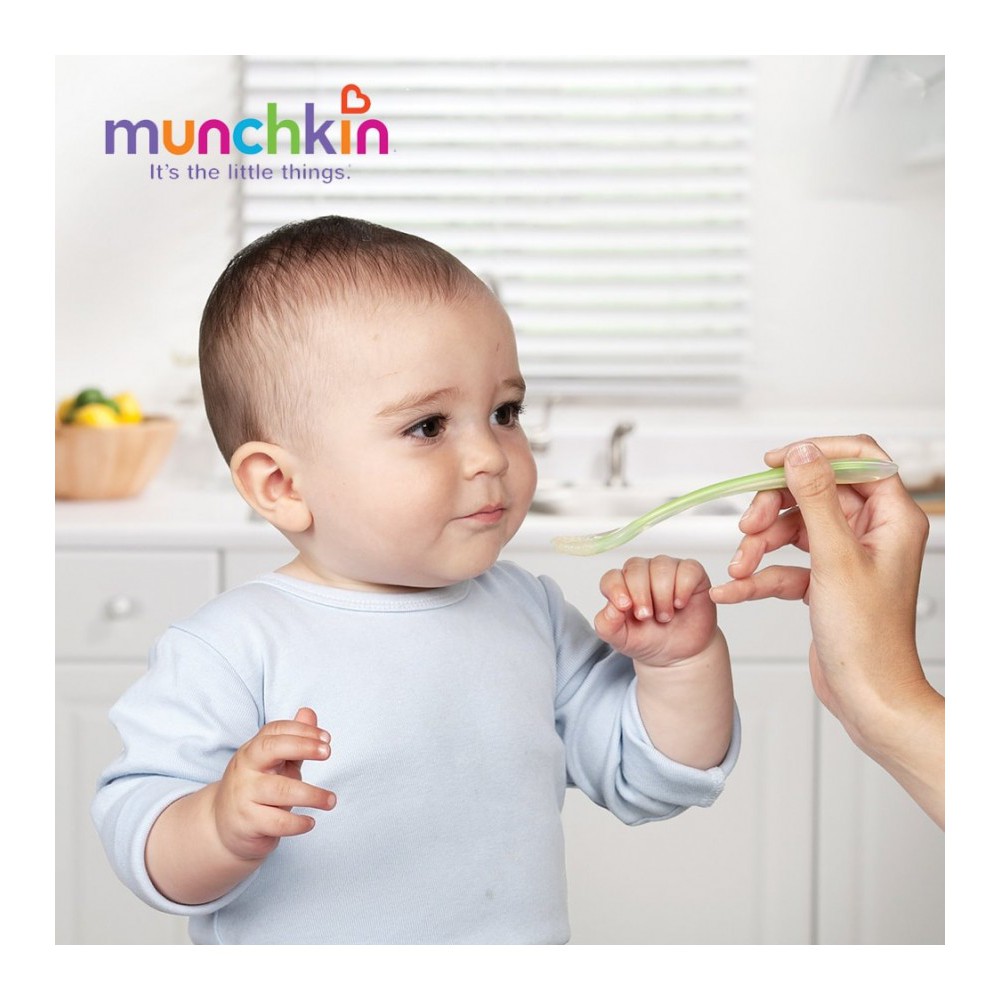 Bộ 2 thìa silicone Munchkin siêu mềm