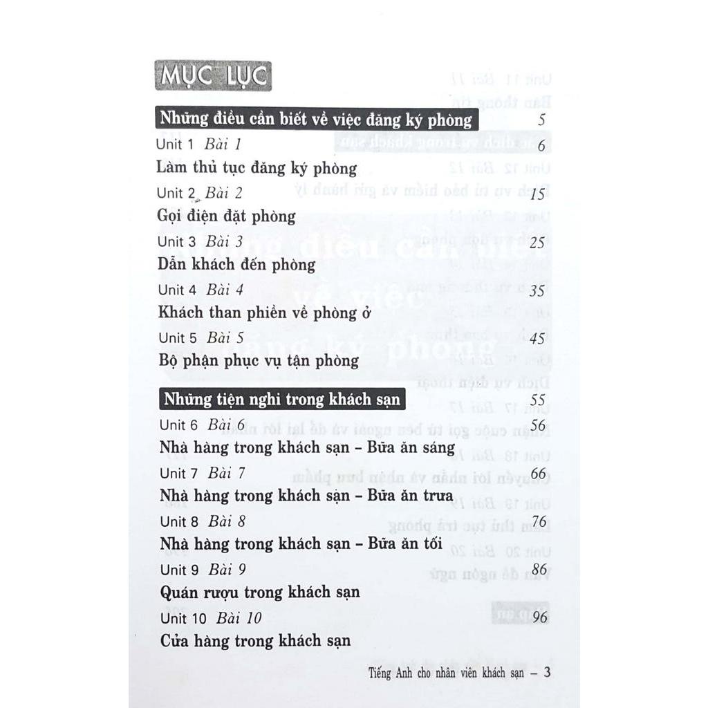 Sách Tiếng Anh Cho Nhân Viên Khách Sạn - Sách Bỏ Túi