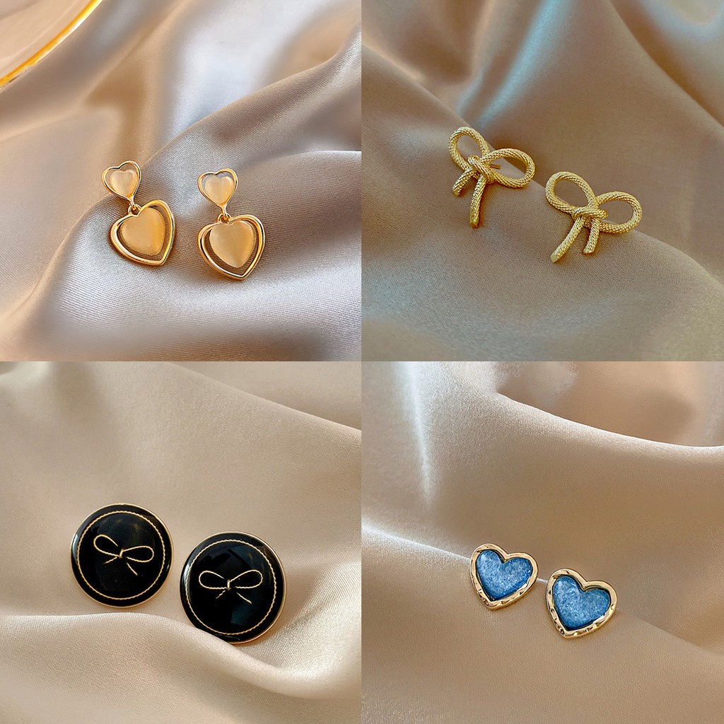 Bông tai bạc s925 sang trọng thời trang hè cao cấp cho nữ F081